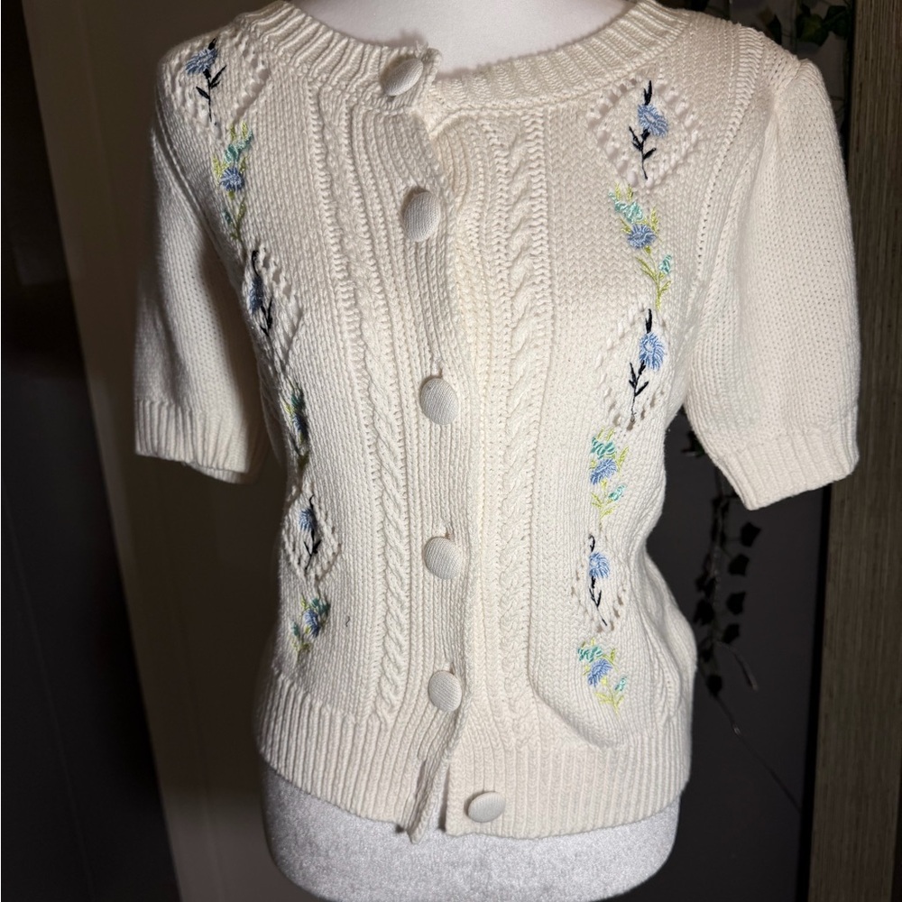Rachel Zoe Ivory Knit Sweater‎